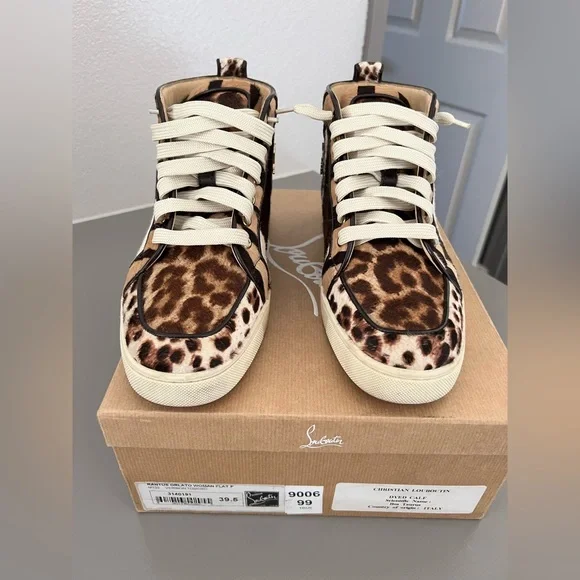 Christian Louboutin Rantus Orlato High Top Flat Shoes 🐯 - Picture 2 of 10